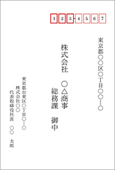 宛名書きハガキ